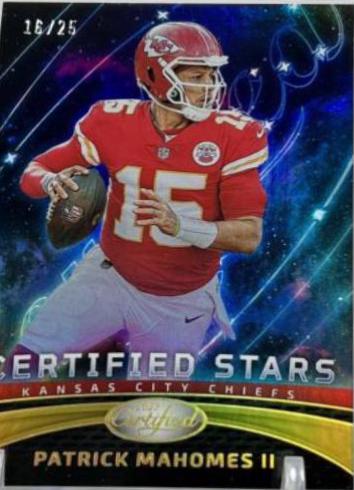 Patrick Mahomes II [Gold] #CS-14 Football Cards 2023 Panini Certified Stars