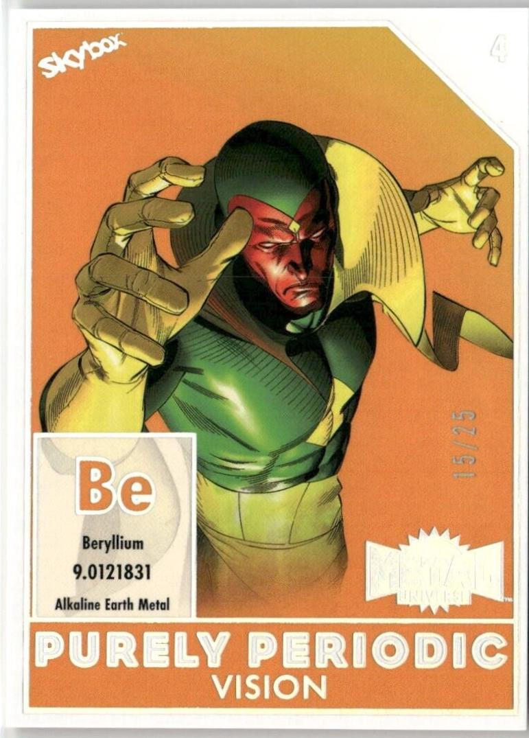 Vision #PP-4 2024 SkyBox Metal Universe Avengers Purely Periodic