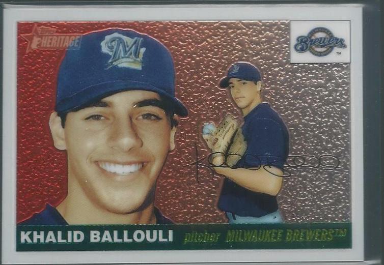 Khalid Ballouli #91 Baseball Cards 2004 Topps Heritage Chrome