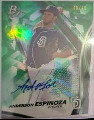 Anderson Espinoza [Green] #TPA-AE Baseball Cards 2017 Bowman Platinum Top Prospects Autographs Prices