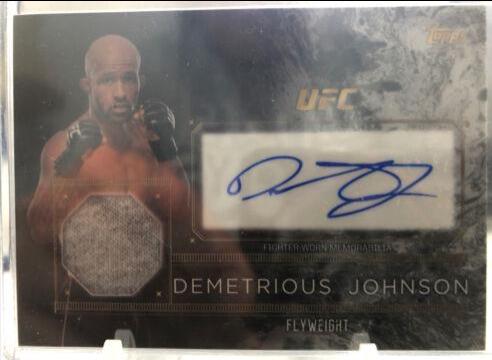 Demetrious Johnson #TCAR-DJ Ufc Cards 2016 Topps UFC Top of the Class Autograph Relic