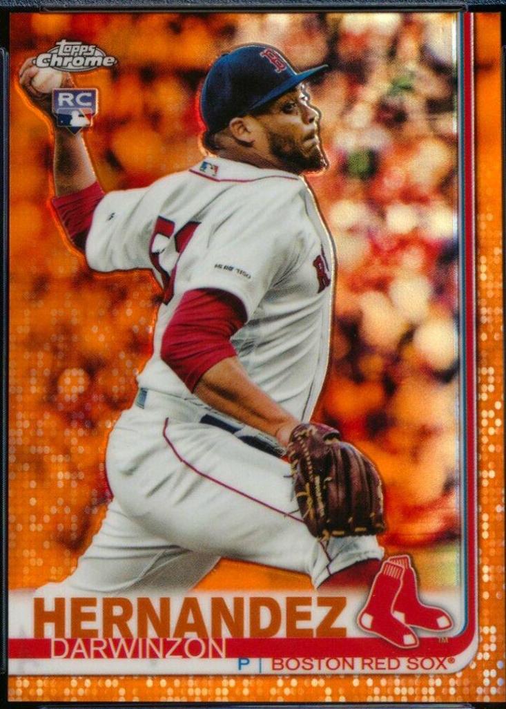 Darwinzon Hernandez [Orange Refractor] #30 Baseball Cards 2019 Topps Chrome Update