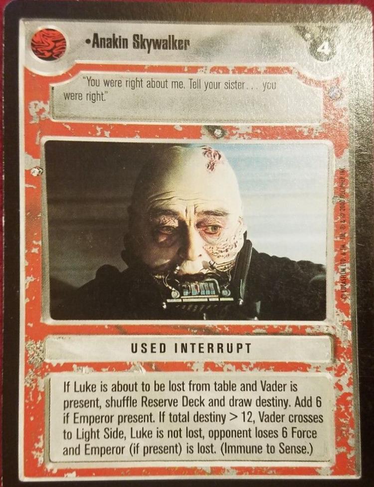 Anakin Skywalker [Limited] Star Wars CCG Death Star II