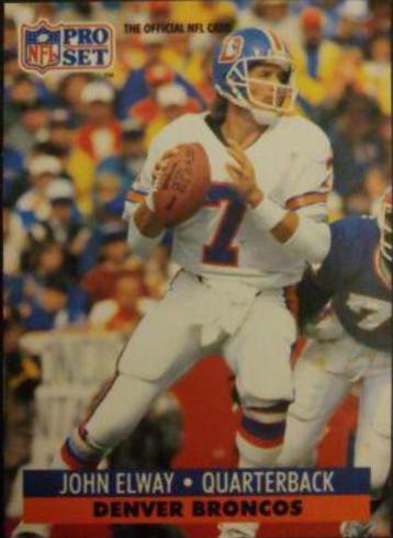 John Elway #138 Football Cards 1991 Pro Set