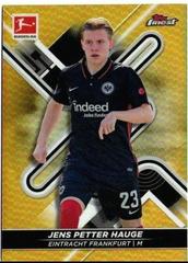 Jens Petter Hauge [Refractor] #51 Soccer Cards 2021 Topps Finest Bundesliga Prices