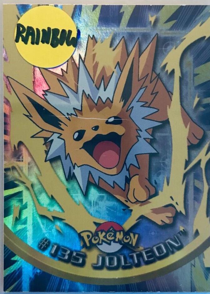 Jolteon [Rainbow Foil] #135 Pokemon 2000 Topps TV