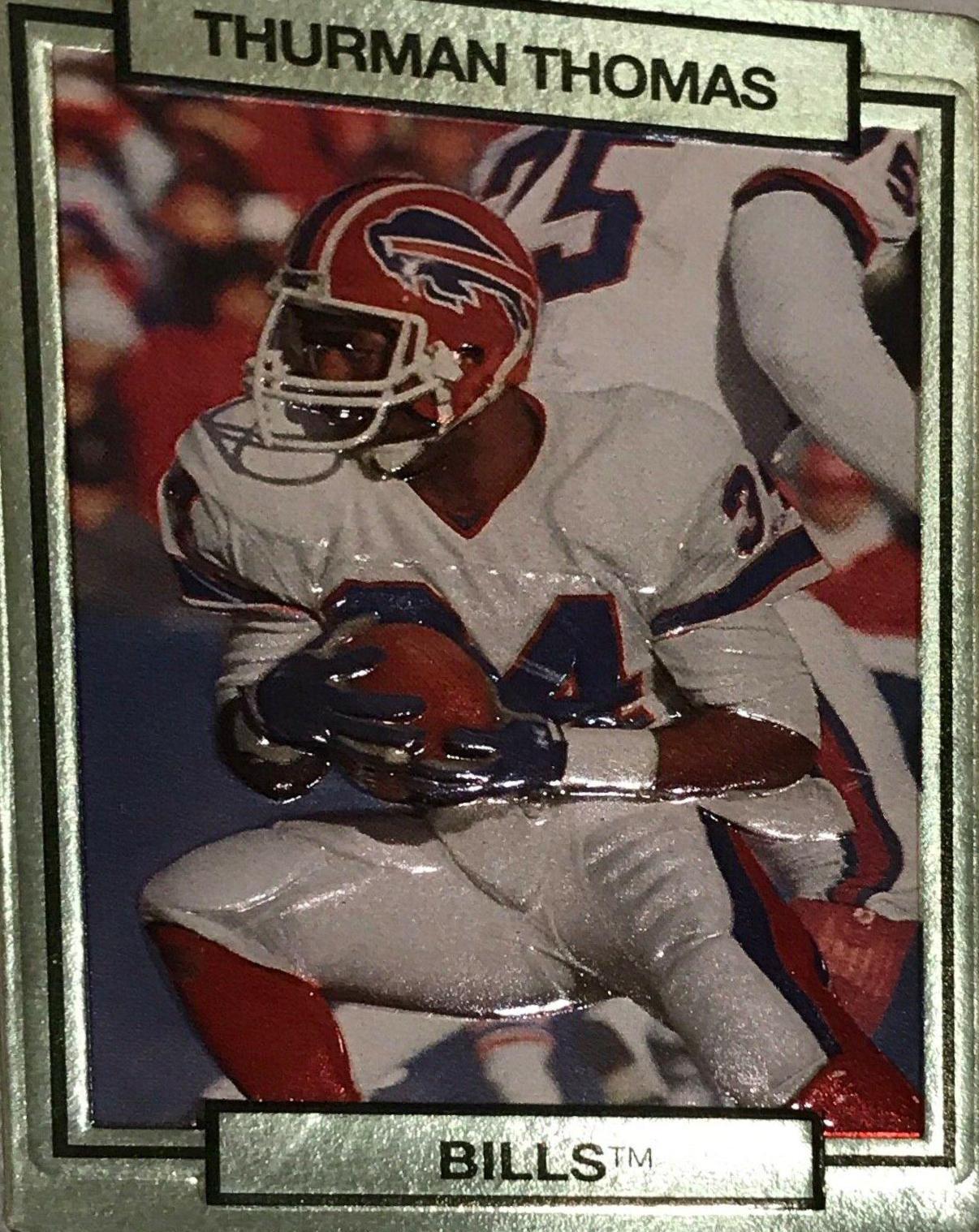 Thurman Thomas #20 Football Cards 1990 Action Packed