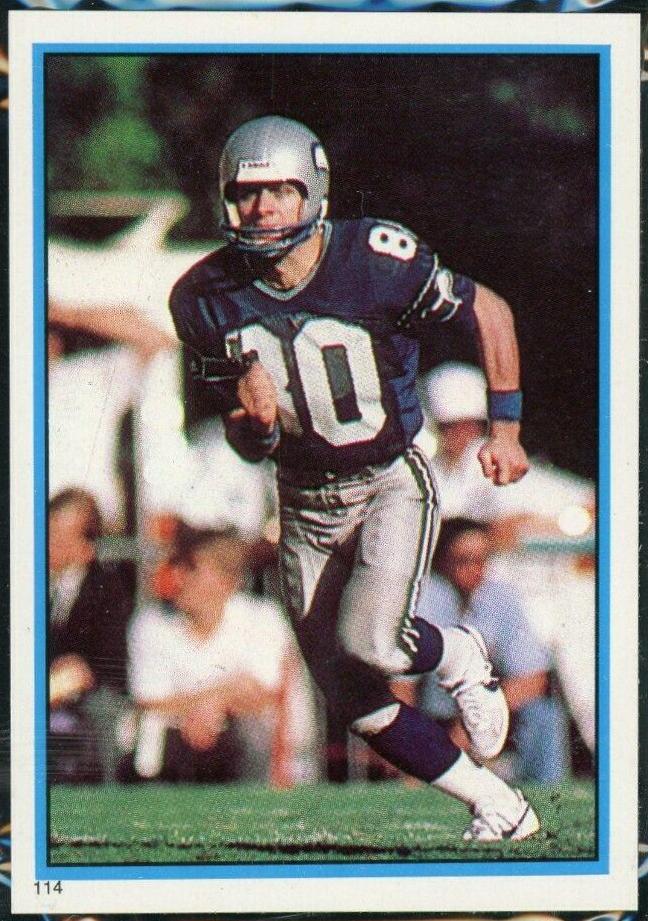 Steve Largent [Coming Soon] #114 Football Cards 1985 Topps Stickers