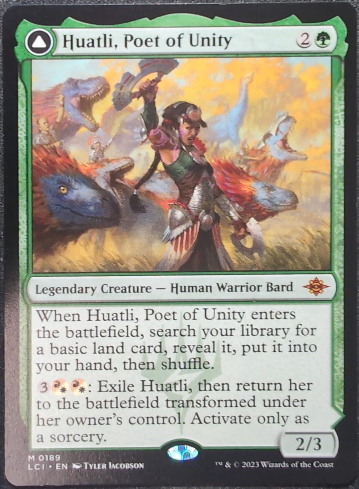 Huatli, Poet of Unity // Roar of the Fifth People #339 Magic Lost Caverns of Ixalan