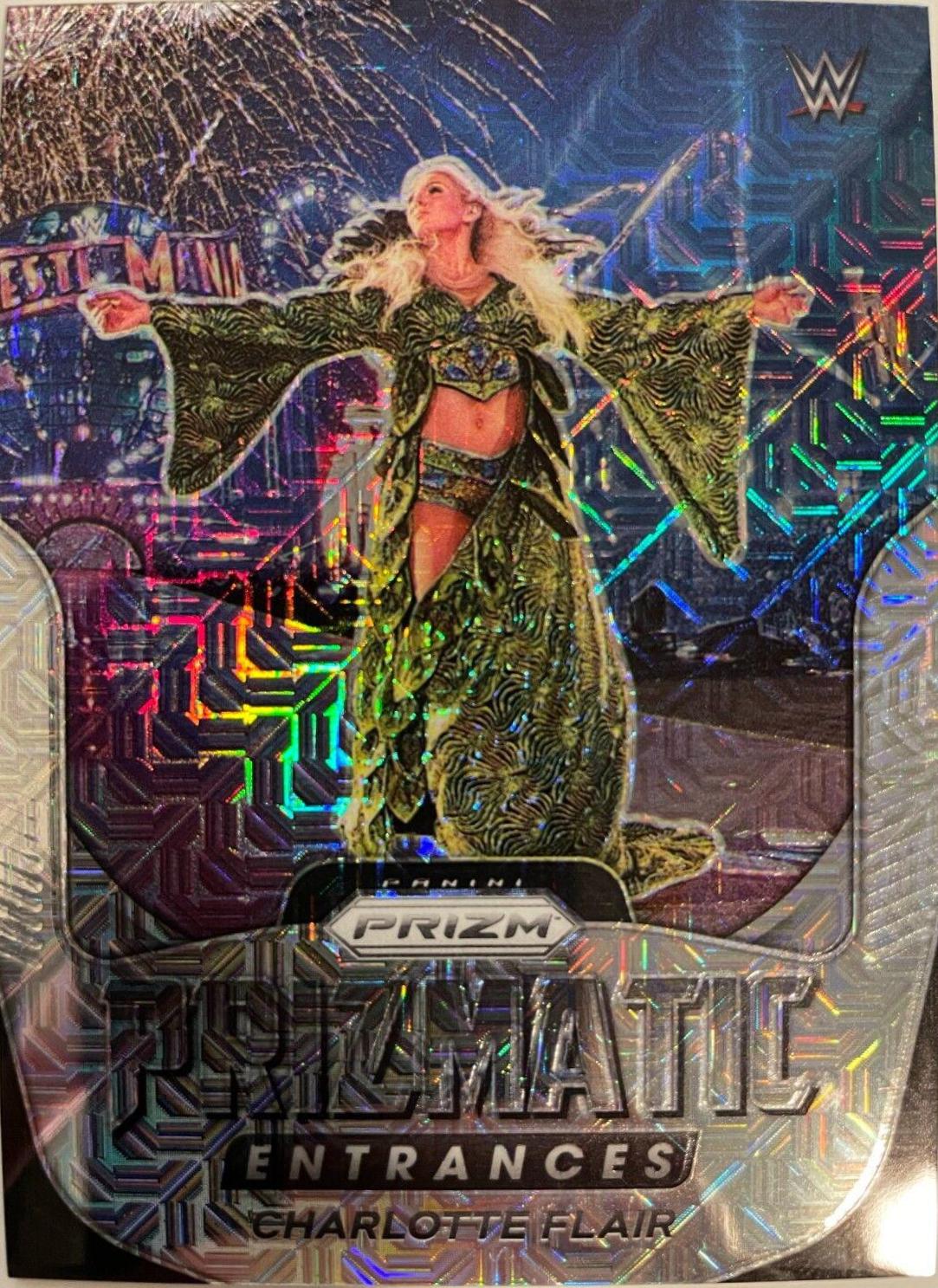 Charlotte Flair [Mojo Prizm] #11 Wrestling Cards 2022 Panini Prizm WWE Prizmatic Entrances