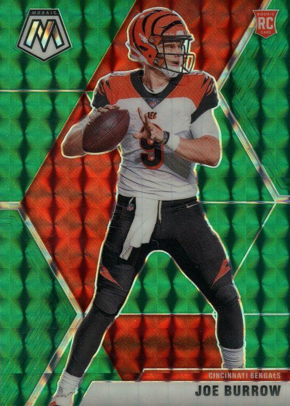 JOE BURROW SGC 9 MINT ROOKIE RC 2020 MOSAIC 2024 Cincinnati Bengals Football Card