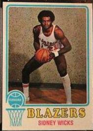 Sidney Wicks #160 Basketball Cards 1973 Topps