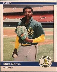 Mike Norris #457 Baseball Cards 1984 Fleer Prices