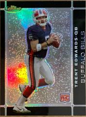 Trent Edwards [Black Refractor] #105 Football Cards 2007 Topps Finest Prices