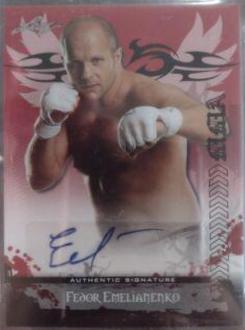 Fedor Emelianenko [Red] #AU-FE1 Ufc Cards 2010 Leaf MMA Autographs