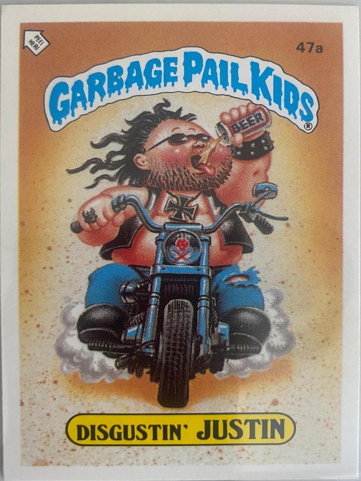 Disgustin Justin #47A Garbage Pail Kids 1985 Mini