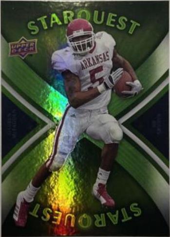 Darren McFadden [Rainbow Green] #SQ8 Football Cards 2008 Upper Deck Starquest