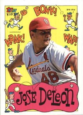 Jose DeLeon #30 Baseball Cards 1992 Topps Kids