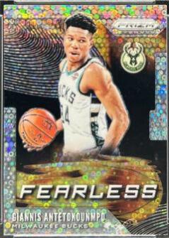 Giannis Antetokounmpo [Fast Break] #7 Basketball Cards 2019 Panini Prizm Fearless