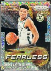 Giannis Antetokounmpo [Fast Break] #7 Basketball Cards 2019 Panini Prizm Fearless Prices