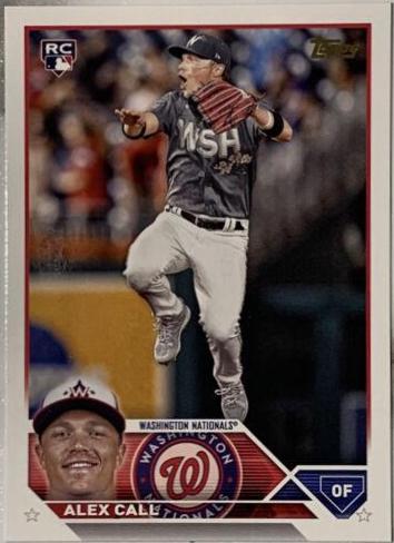 Alex Call [Golden Mirror SSP Variation] #US253 Baseball Cards 2023 Topps Update