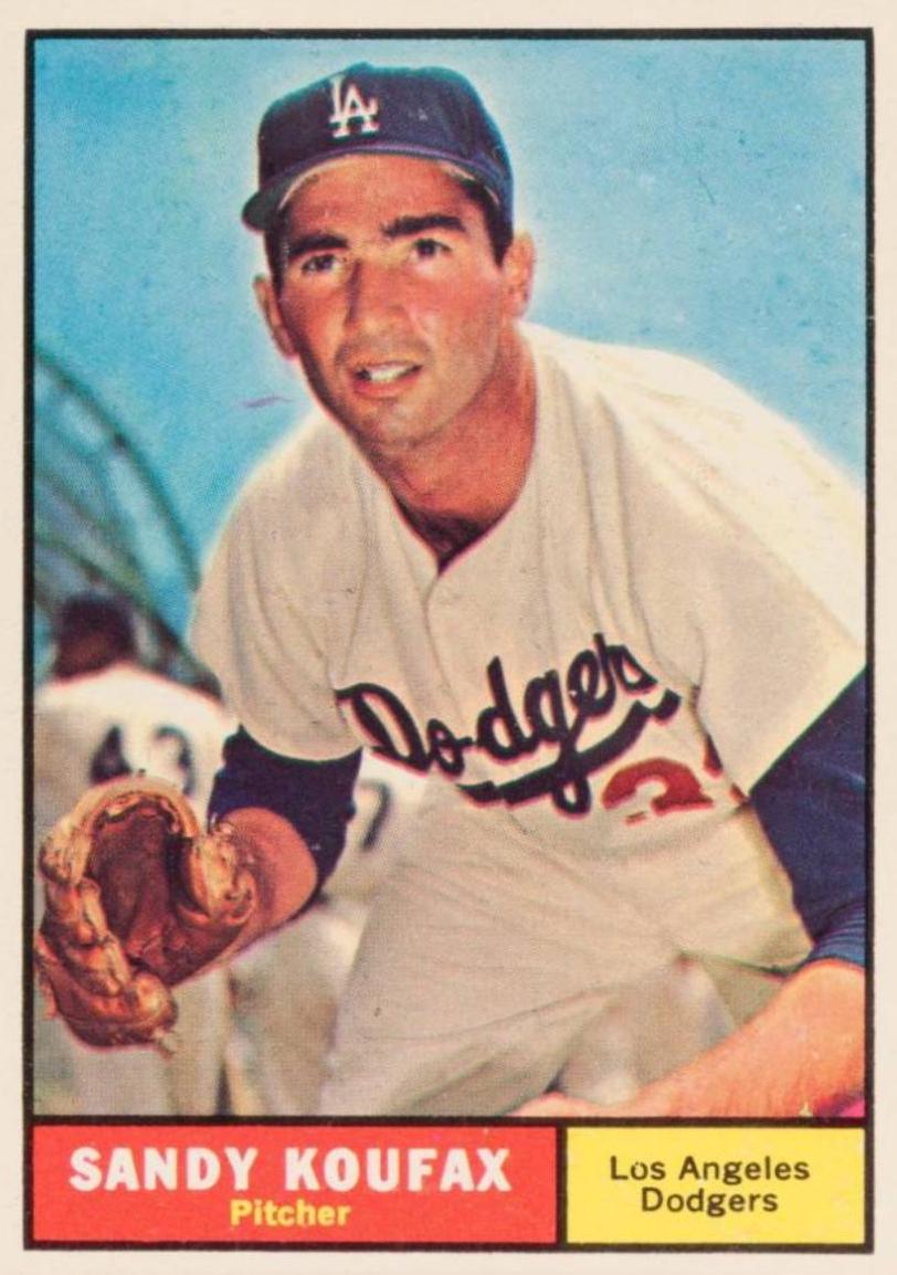 Topps 1961 good Koufax SGC 5 HOF