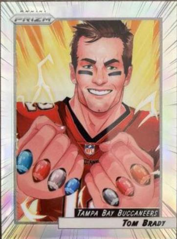 Tom Brady #M-TB Football Cards 2021 Panini Prizm Manga