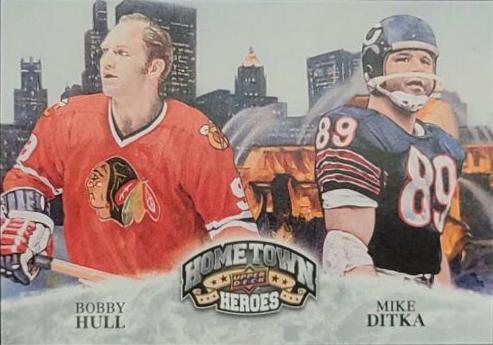 Bobby Hull, Mike Ditka #489 Football Cards 2009 Upper Deck Heroes