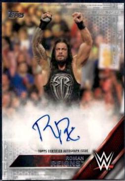 Roman Reigns [Silver] Wrestling Cards 2016 Topps WWE Then Now Forever Autographs