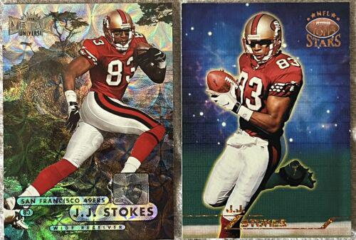 J.J. Stokes [Precious Metal Gems] #145 Football Cards 1998 Metal Universe