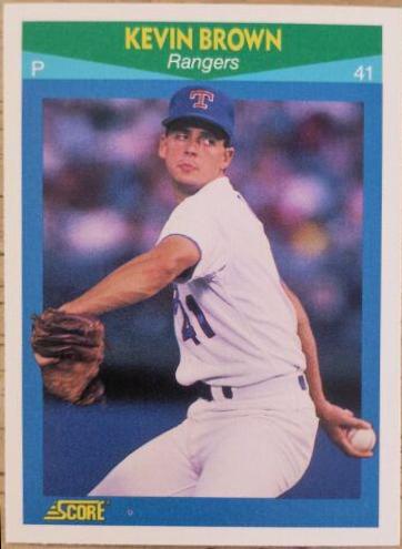 Kevin Brown #28 Baseball Cards 1990 Score Rising Stars