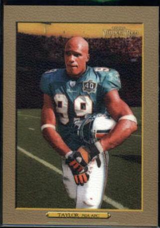 Jason Taylor [Gold] #31 Football Cards 2006 Topps Turkey Red