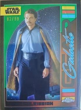 Lando Calrissian [Kashyyyk Green Refractor] #GG-15 Star Wars 2024 Topps Chrome Galactic Gear