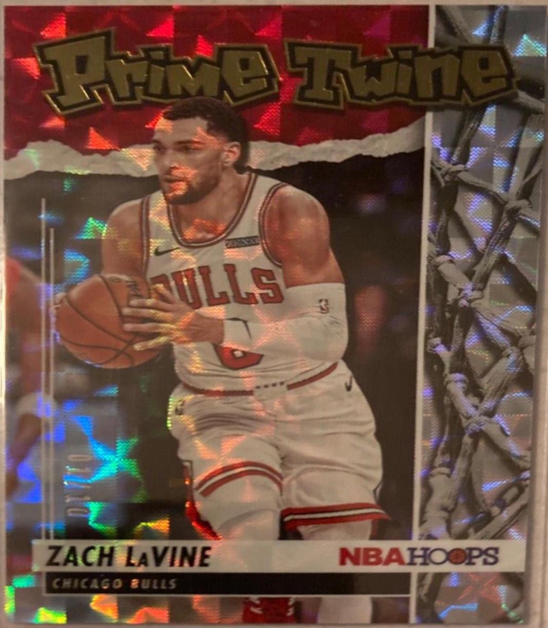 Zach LaVine [Hyper Gold] #21 Basketball Cards 2021 Panini Hoops Prime Twine