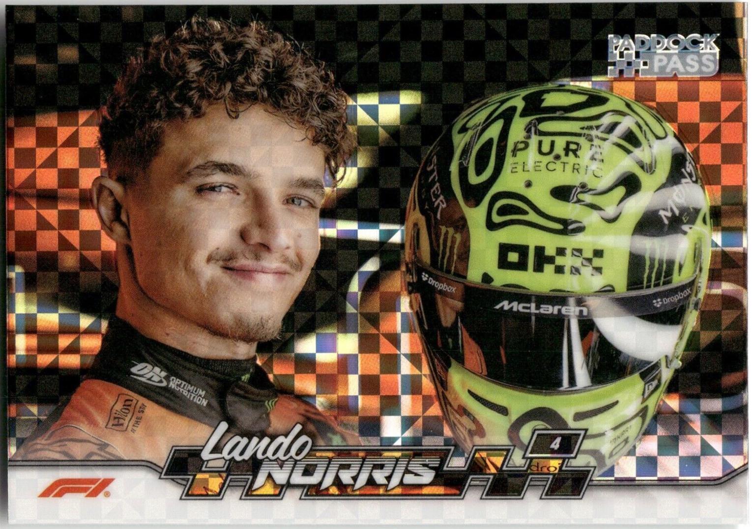 Lando Norris [XFractor Chrome] 57 Prices 2024 Topps Paddock Pass