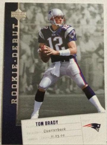 1.4 2006 upper deck, Tom Brady, 3000 passing store club graded sports card