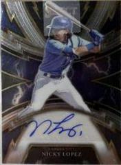 Nicky Lopez #S-NL Baseball Cards 2022 Panini Select Signatures Prices