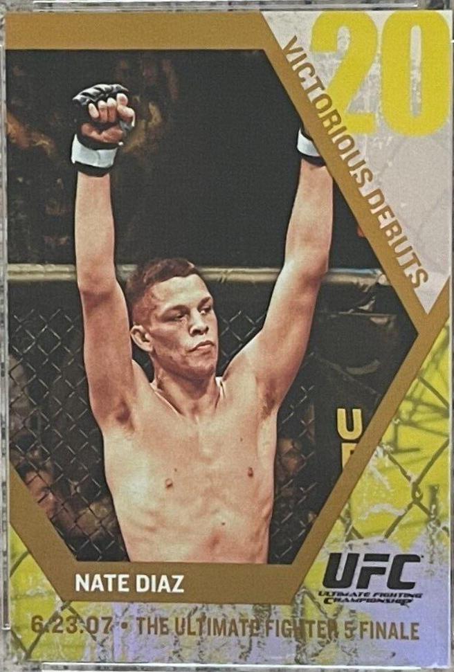 Nate Diaz [Gold] #VD20 Ufc Cards 2009 Topps UFC Round 1 Victorious Debuts