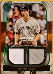 Gerrit Cole [Green] #DR-GC Baseball Cards 2022 Topps Tribute Dual Relics Prices