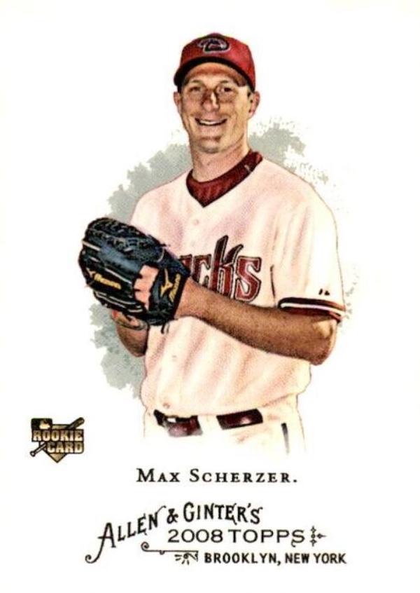 2008 Topps Allen & Ginter #297 Max Scherzer Rookie Card RC SGC 2024 10 GEM MINT Mets