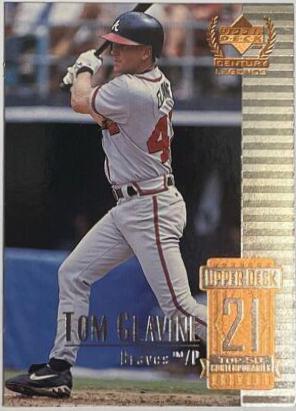 Tom Glavine #71 Baseball Cards 1999 Upper Deck Century Legends