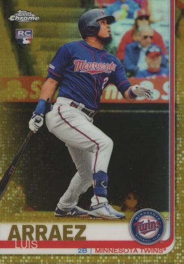 Luis Arraez [Gold Refractor] #45 Baseball Cards 2019 Topps Chrome Update