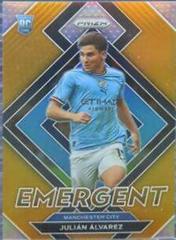 Julian Alvarez [Orange] #1 Soccer Cards 2022 Panini Prizm Premier League Emergent Prices