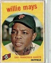 Willie Mays #50 Baseball Cards 1959 Venezuela Topps