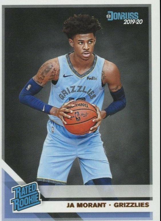 2019-20 Donruss Rated Rookie Ja Morant sold PSA 10