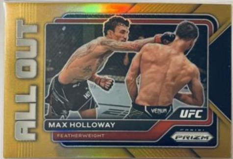 Max Holloway [Gold] #24 Ufc Cards 2023 Panini Prizm UFC All Out