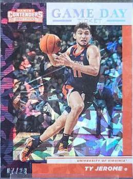 Ty Jerome [Cracked Ice] #26 Basketball Cards 2019 Panini Contenders Draft Picks Game Day Ticket