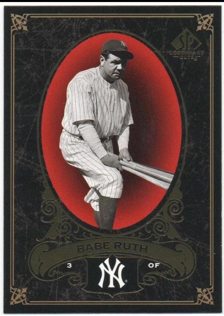 Babe Ruth #54 Baseball Cards 2007 SP Legendary Cuts