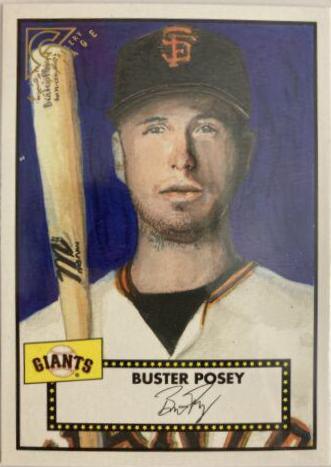 Buster Posey #H-25 Baseball Cards 2018 Topps Gallery Heritage