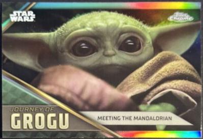 Meeting the Mandalorian #JG-2 Star Wars 2023 Topps Chrome Journey of Grogu